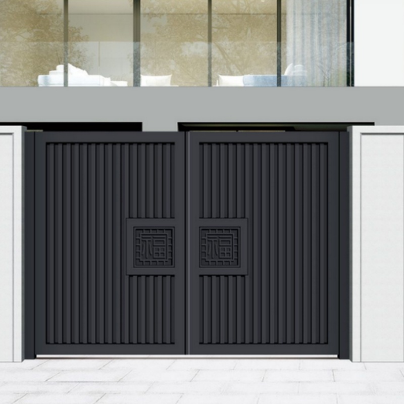Courtyard Entrance Automatic Aluminum Main Gate House Gates Sliding Folding Gate Design