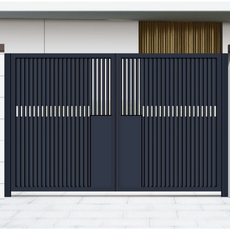 House Entrance Automatic Electric System Courtyard Entrance Gate Sliding Folding Gate Design