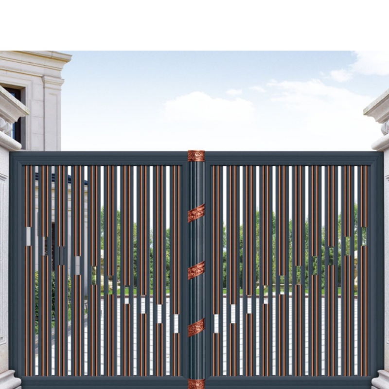 Heavy Duty Design Modern Style Aluminum Fences and Gates for Houses Aluminum Art Courtyard Gate2025