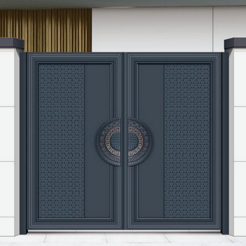 Aluminum Gate Parts Courtyard Villa Side Slide Folding Gate Designs Simple Boundary Wal Fencing Gate