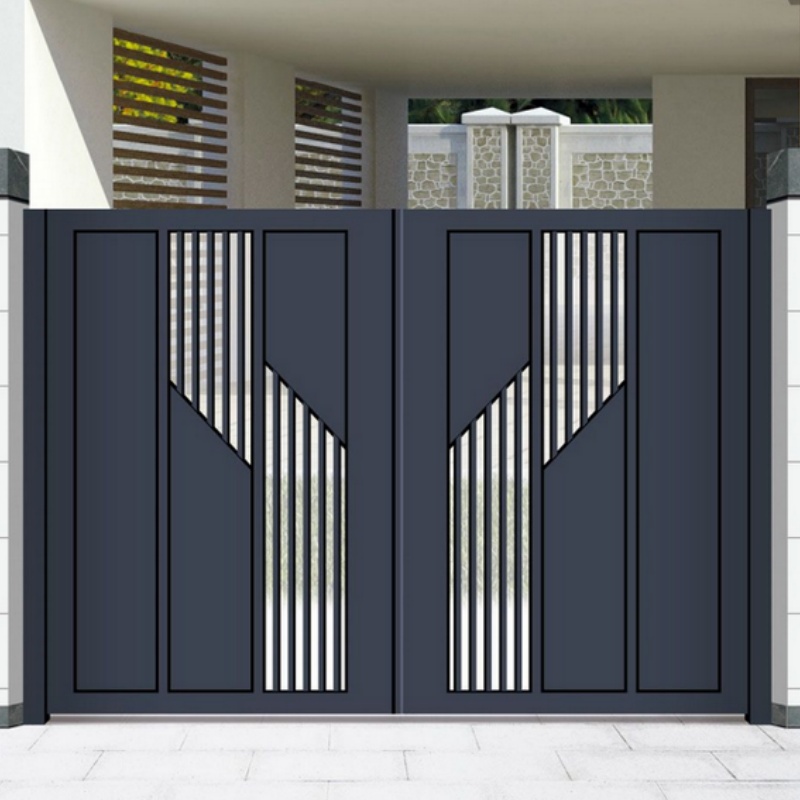New Style Courtyard Entrance Aluminum Gates for Villas Home Gardens Driveways