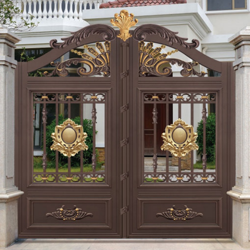 New Style Courtyard Entrance Aluminum Gates for Villas Home Gardens Driveways