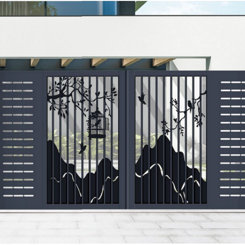 High-Quality Modern Outdoor Courtyard Entrance Aluminum Gates