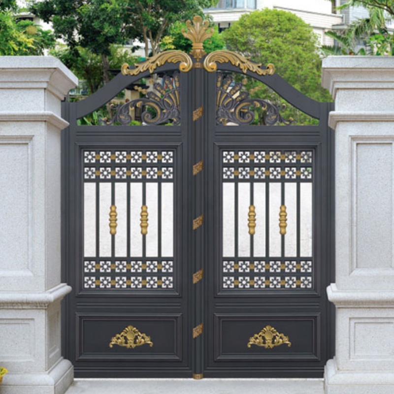 Aluminum Villa Courtyard Gate Electric House Sliding Door Luxury Fence Gate for House2025
