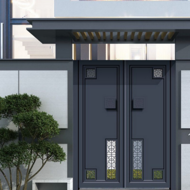 House Entrance Automatic Electric System Courtyard Entrance Gate Sliding Folding Gate Design