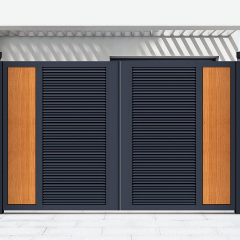 House Entrance Automatic Electric System Courtyard Entrance Gate Sliding Folding Gate Design