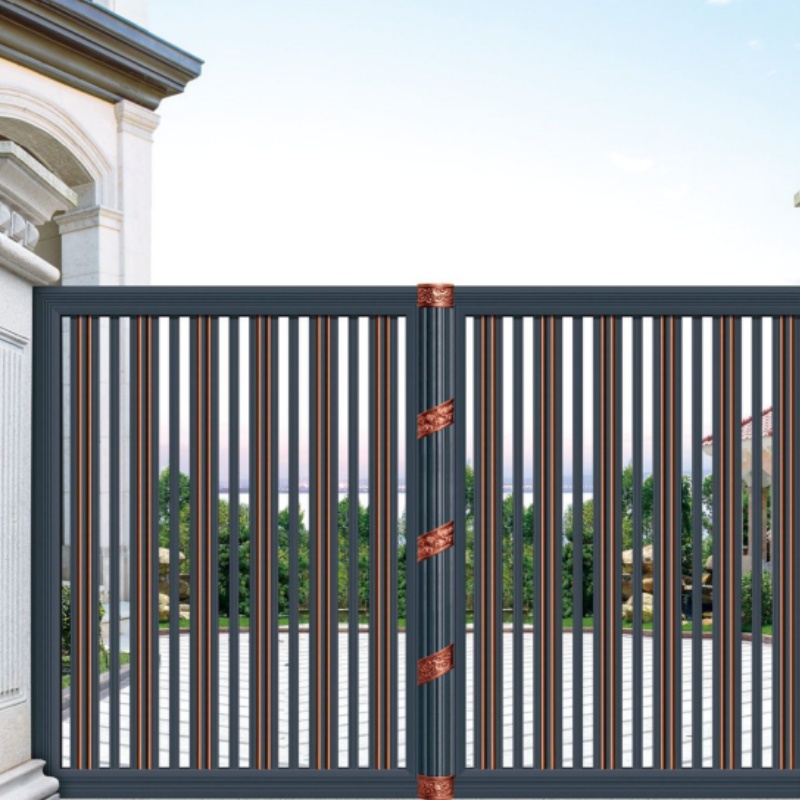 Customized Courtyard Entrance Aluminum Fence Gate Sliding Swing High Quality Privacy Aluminum Automatic Gate