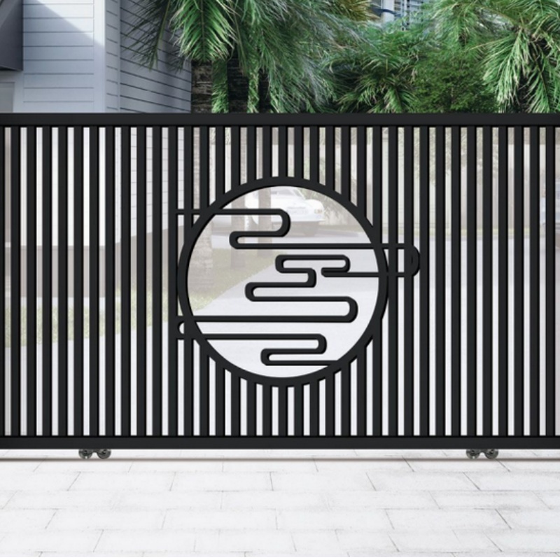 Aluminium Courtyard Gate European Style Cast Aluminium Gates Villa Doors Electric Garden Gates