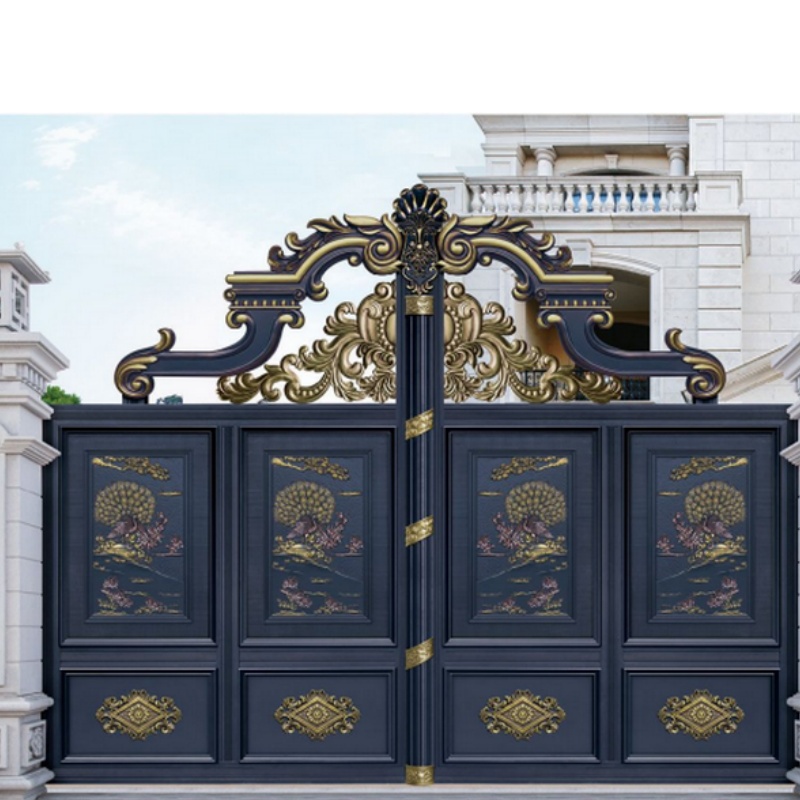 Heavy Duty Design Modern Style Aluminum Fences and Gates for Houses Aluminum Art Courtyard Gate2025