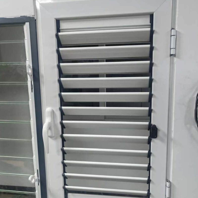 Hurricane Impact Double Sash Aluminium Casement Glass Louver Window