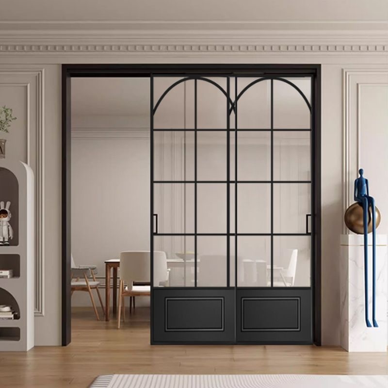 Elegant French Retro Glass Door with Sturdy Aluminum Alloy Frame