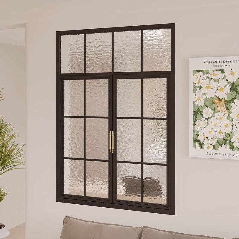 Arch Top Modern Iron French Door Iron Entry Door Steel Exterior Door