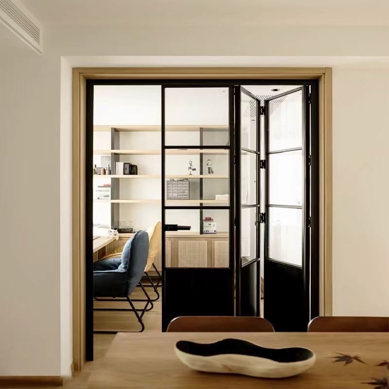 Elegant French Retro Glass Door with Sturdy Aluminum Alloy Frame