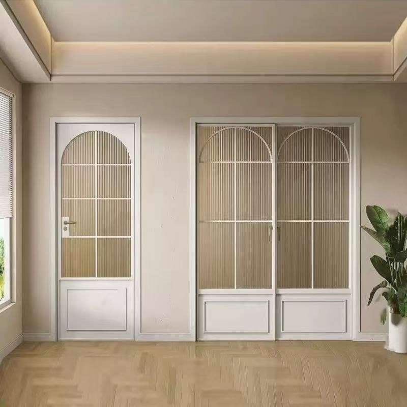 Elegant Custom Aluminum Alloy French Retro Interior Door Design