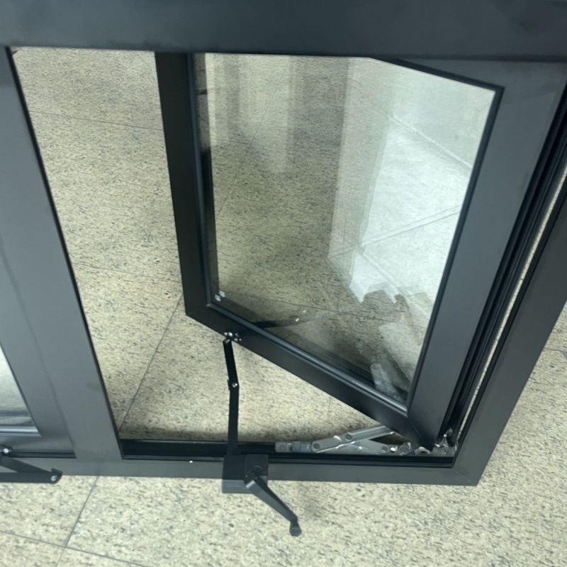 Energy Saving Aluminum Shutter/Louver Double Glass Mosquito Net American Window Thermal Break Sliding Window