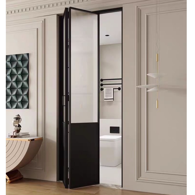 Anti-Vibration OEM ODM Custom Single Leaf French Retro Style Aluminum Glass Doors