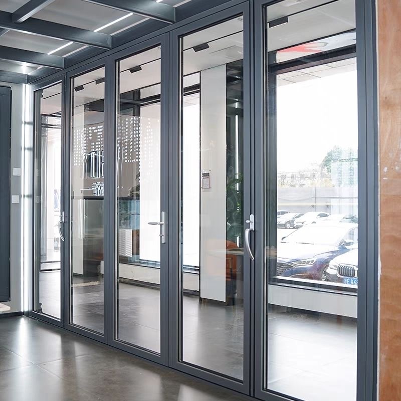 Extra Large Wide Stile Aluminum Types of Accordion Folding Doors Ireland