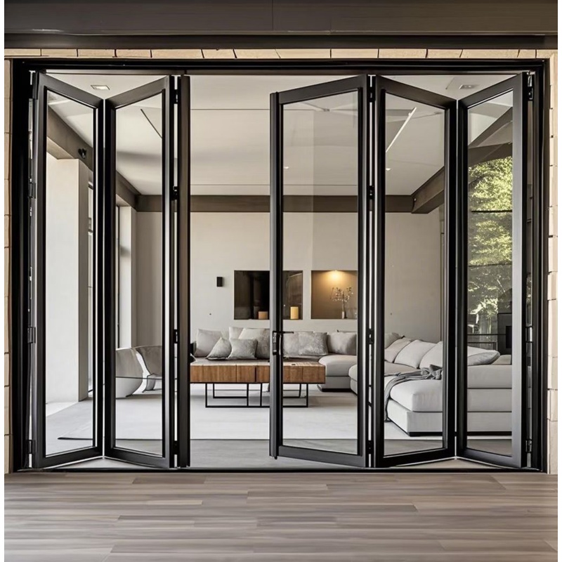 Soundproof Aluminum Restaurant Accordion Denver External Folding Doors