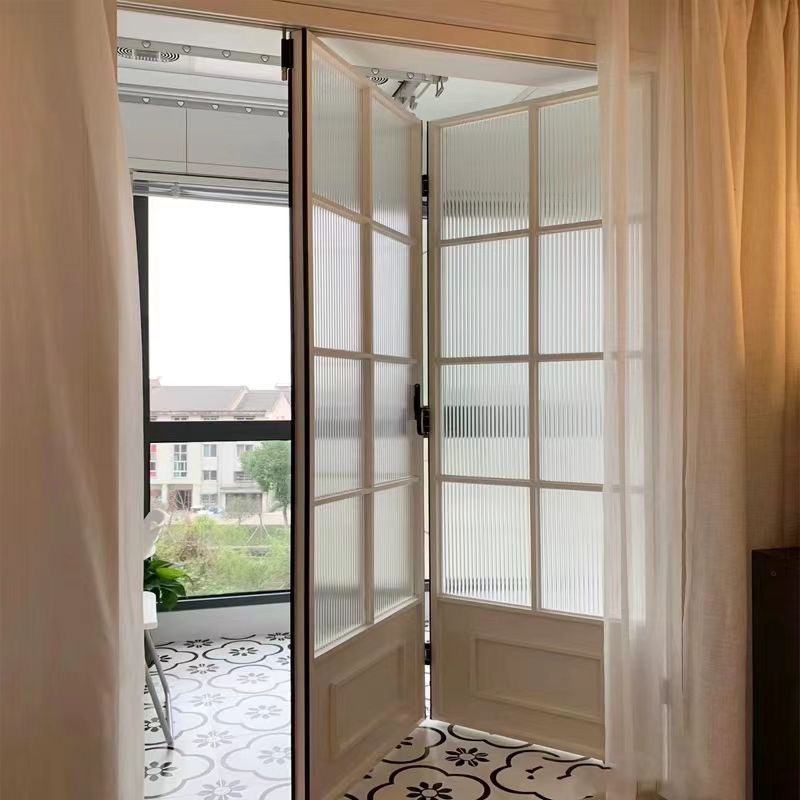 Anti-Vibration OEM ODM Custom Single Leaf French Retro Style Aluminum Glass Doors