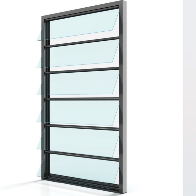 Construction Material Single Leaf Aluminium Louver Window with Competitive Price