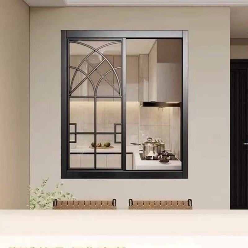 Contemporary Aluminum Alloy French Glass Casement Door Fgm-4012