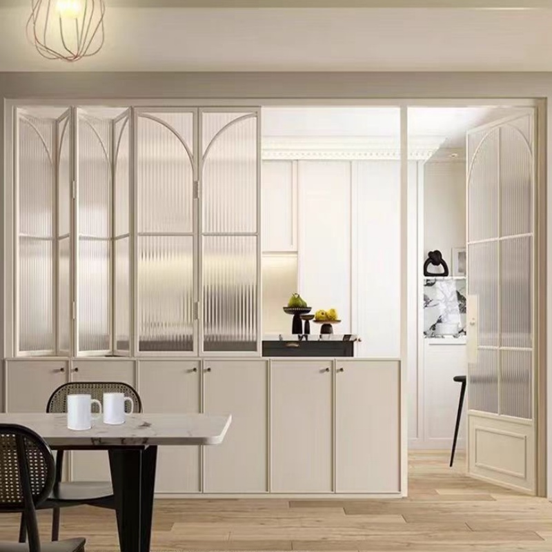 Elegant French Retro Glass Door with Sturdy Aluminum Alloy Frame